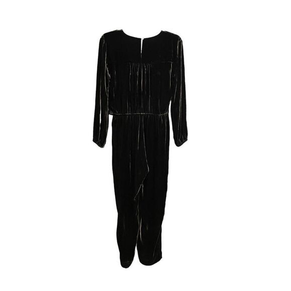 Sundance Aviana Velvet Wrap Jumpsuit in Smoke Gray Size PXXS - Picture 4 of 14